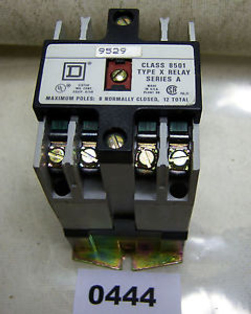 (0444) Square D Relay 8501-XO40 110/120V