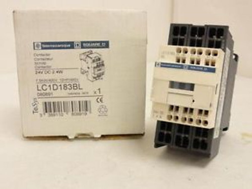 144492 New In Box, Square D LC1D183BL Contactor 3P, 18A, 600V, Coil: 24VDC, 2.4W