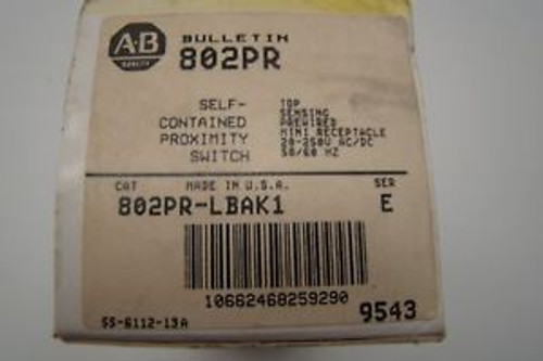 Allen Bradley 802Pr-Lbak1 Proximity Switch