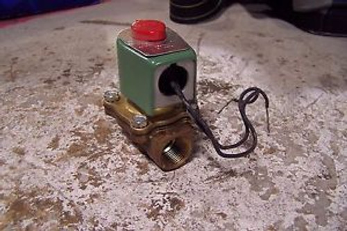 NEW ASCO 8210D90 3/4 BRASS SOLENOID VALVE 120 VAC COIL 13.4 WATT