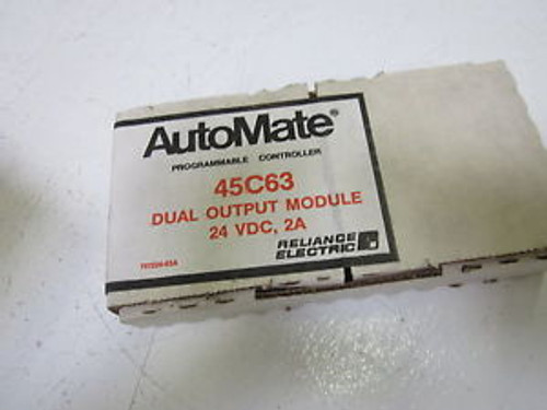 RELIANCE ELECTRIC 45C63 DUAL OUTPUT MODULE 24VDC, 2A NEW IN A BOX