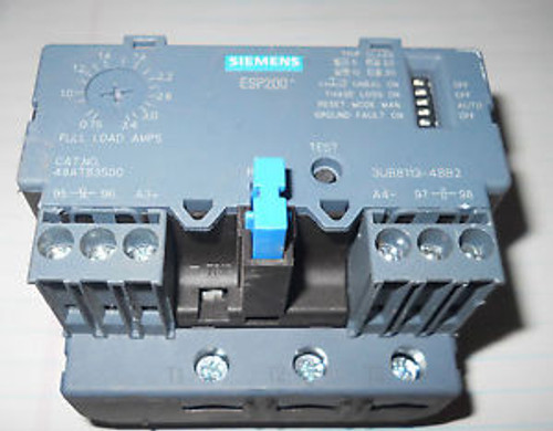New out of Box Siemens 48ATB3S00 Overload Relay Solid State 0.75-3.4 AMP 3 PHASE