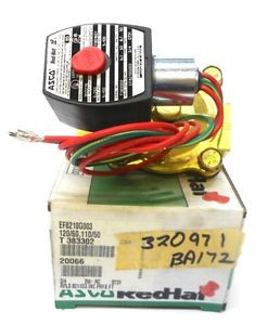 ASCO RED HAT VALVE EF8210G003, 3/4 PIPE, 6.1 WATTS/60 Hz, 8.1 WATTS/50 Hz