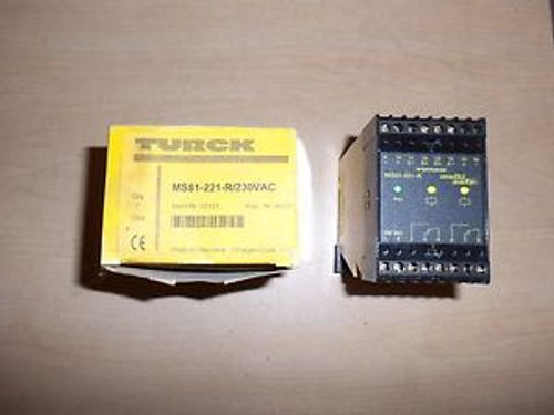 NEW TURCK MS81-221-R/230VAC SAFETY RELAY