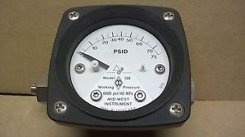 Mid-West Model 120-SA-00-00 Differential Pressure Gauge (7 Available)