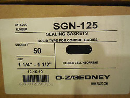 50 NEW OZ GEDNEY SGN-125 SEALING GASKET SGN125