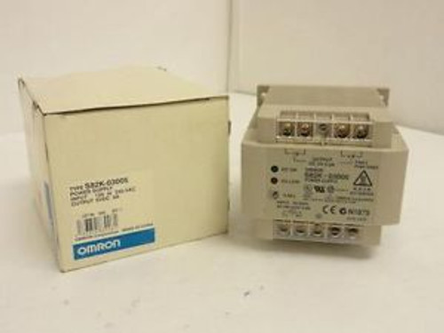 145871 New In Box, Omron S82K-03005 Power Supply, 100~240VAC In, 5VDC, 5A Out