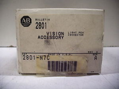 ALLEN-BRADLEY 2801-N7C SER.A NEW LIGHT PEN CONNECTOR