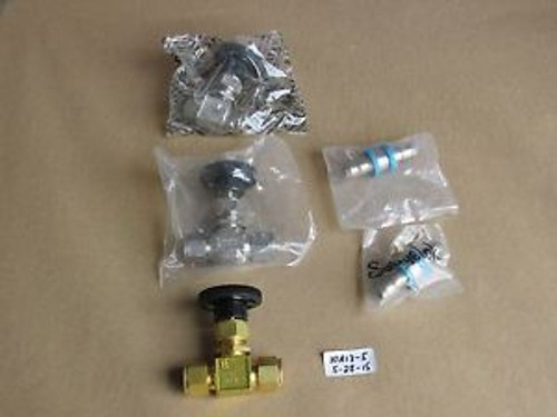 5 NEW SWAGELOK / WHITEY VALVES / COUPLINGS SS-1VF4  SS-1RS8  SS-RB8-6