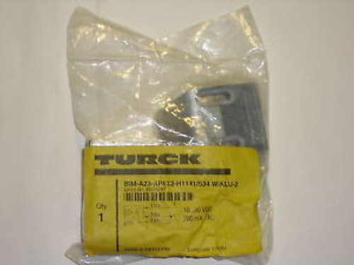 TURCK BIM-A23-AP6X2-H1141/S34 W/KLU-2 PROXIMITY SENSOR 10-30VDC 200mA New