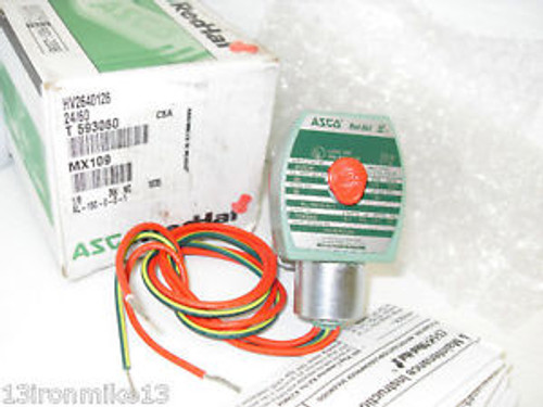 NEW ASCO HV2640126 3-Way SOLENOID VALVE 1/8 24Vac New