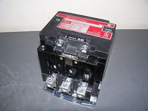 SQUARE D 60A LIGHTING CONTACTOR CAT# 8903SPO2 120VCOIL NOB