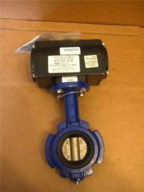 NEW KEYSTONE PNEUMATIC ACTUATED BUTTERFLY VALVE MRP-009U-K-S060 WESTLOCK