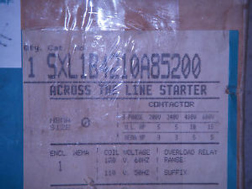 Siemens 3p Size 0 starter. SXL1B4210A8522. NEW (#142)