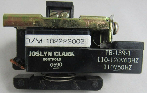 Joslyn Clark Pms 5S Relay Tb-139-1 Contactor Starter Coil 110-120V (2) Kpma Nnb
