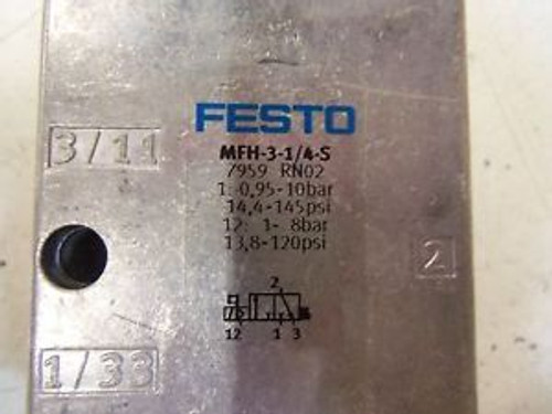 FESTO MFH-3-1/4-S NEW IN BOX