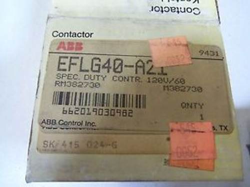 ABB CONTACTOR EFLG40-A21 NEW IN BOX