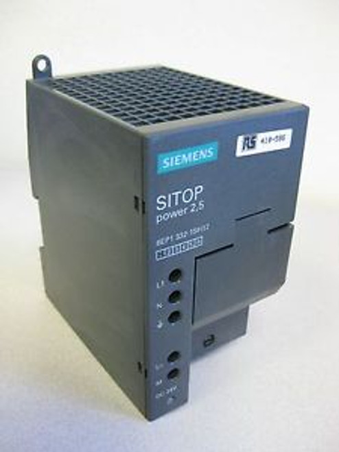 REDUCED - SIEMENS SITOP 1P 6EP1332-1SH12 DIN MOUNT POWER SUPPLY 24VDC 2.5A