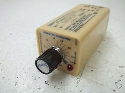 AGASTAT STARX012XSAAXA TIMING RELAY .1-3S 120VAC/DC NEW OUT OF A BOX