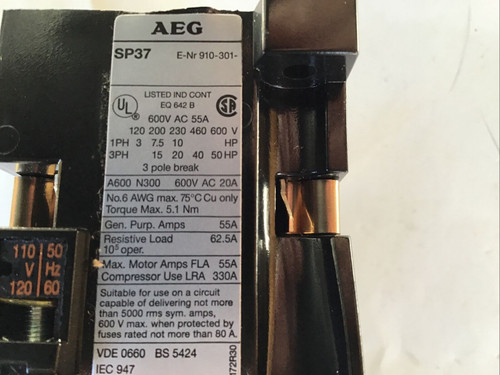 Aeg E-Nr 910-301 600V 55A SP37