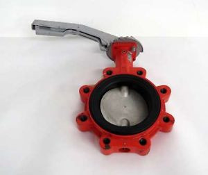 NEW BURACCO 624T MANUAL 5 IN 150 STEEL FLANGED BUTTERFLY VALVE B469345