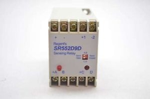 NEW REGENT CONTROLS SR552A9D/D9D 120V-AC 1A AMP SENSING RELAY D420793