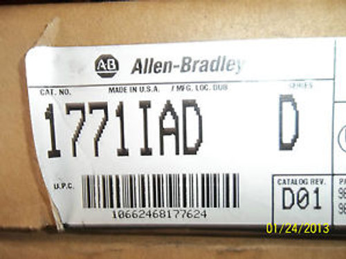 Allen Bradley 1771-IAD/D 120V AC/DC INPUT MODULE