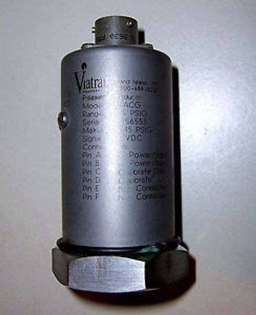 Viatran  Pressure Transmitter 345ACG 0-15 PSIA  Transducer New Old Stock