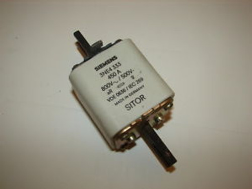 SIEMENS 3NE4-333/VDE 0636 / IEC 269 SITOR FUSE 450A 800V~/500V- NNB