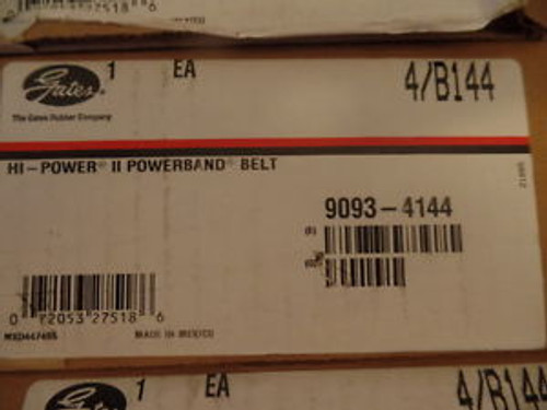 Gates Belt 4/B144 Hi-Power II PowerBand V-Belt - 9093-4144