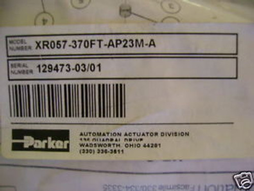 NEW PARKER XR057 370FT AP23M A ROTARY ACTUATOR XR SERIE