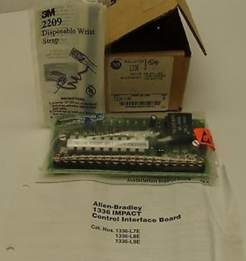A-B Allen Bradley 1336-L9E Logic PCB Assembly w/ Encoder Loss Detection 115VAC