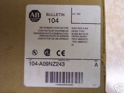 Allen Bradley #104-A09NZ243 Reversing Contactor New 2/1