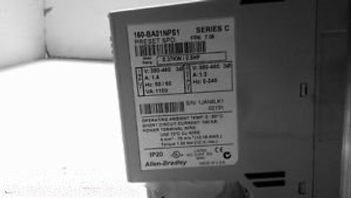 ALLEN BRADLEY 160-NA01NPS1 CLASS C SPEED CONTROLLER, NEW