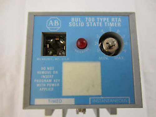 ALLEN BRADLEY 700 TYPE RTA 700-RTA00V000A1 SOLID STATE TIMING RELAY