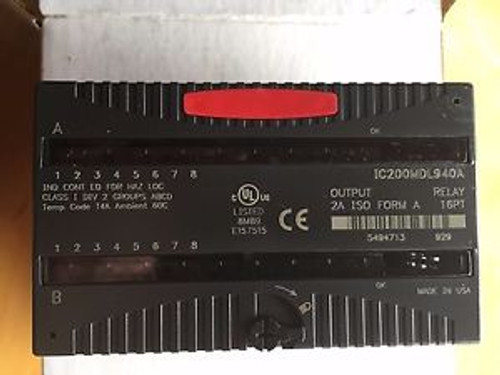 GE FANUC PLC OUTPUT RELAY 2A 16PT / VERSAMAX  IC200MDL940A