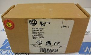 ALLEN BRADLEY AB 140U-H-EA1 SERIES B AUXILIARY CONTACT AX 1A-1B 600VAC ~NEW~