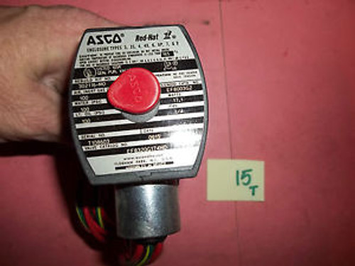NEW NO BOX ASCO RED HAT SOLENOID VALVE EF8320G17174MO 120/60 T100317 1/4 (231-1)