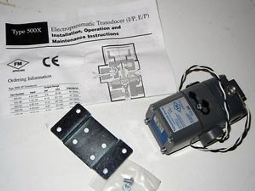 ControlAir  Electropneumatic IP Transducer 500X / 500-AE 4-20ma 33-100PSI NEW