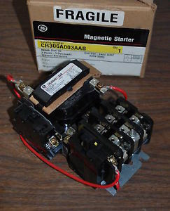 GE SIZE SZ 00 STARTER CR306A003AAB CR306A0AAB 3P 240V COIL NEW