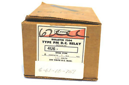 NEW AO SMITH CLARK 4U6  TYPE PM DC RELAY 7304 PM