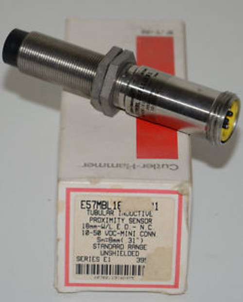 NEW CUTLER HAMMER E57MBL18T111EB1 TUBULAR INDUCTIVE SENSOR--SA