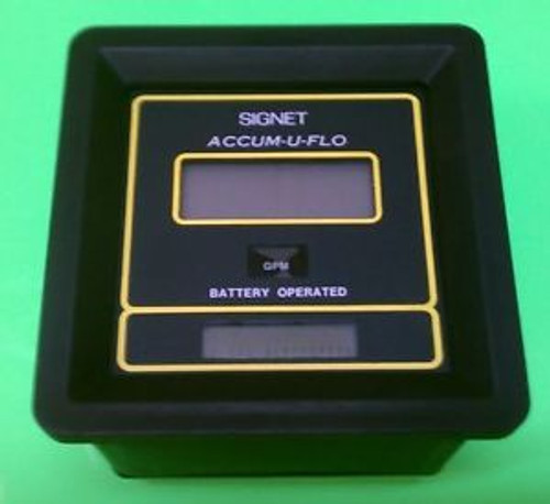 SIGNET +GF+ SCIENTIFIC P58640 FLOW METER SIGNET ACCUM-U-FLO GPM BATTERY OPERATED