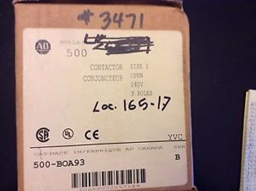 AB, #509-boa93, contactor, size-1,  , 30day warranty,