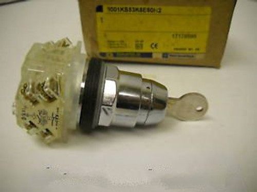 SQUARE D 9001KS53K5E60H2 OILTIGHT KEYED SELECTOR SWITCH 3-POSTION  NEW IN BOX