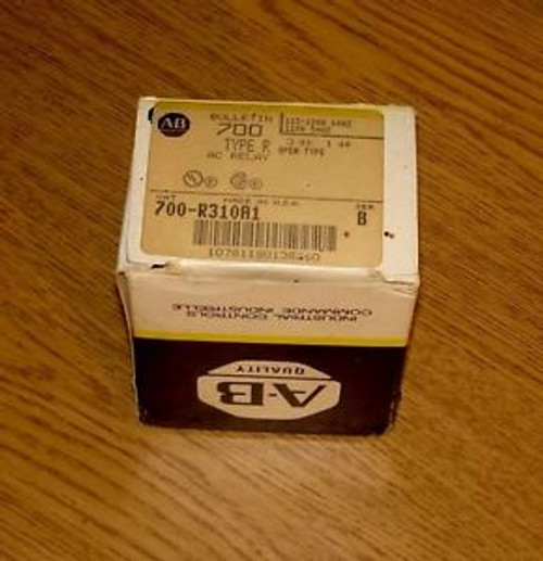 New ALLEN BRADLEY 700-R310A1 SERIES B AC RELAY TYPE R 700R31OA1  NEW