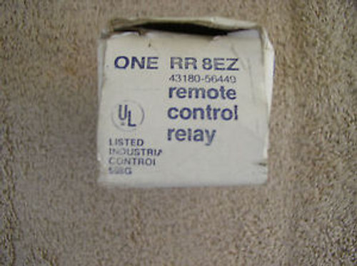 GENERAL ELECTRIC RR8EZ RR 8EZ REMOTE CONTROL RELAY