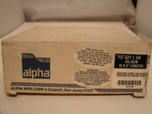 ALPHA FIT-621-1-1/4 SHRINK TUBING 6 (BOX OF 10) New