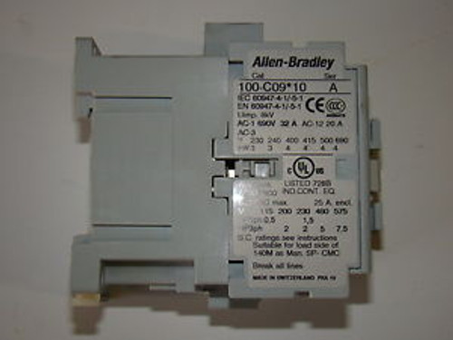 Allen-Bradley 3 Pole Contactor 100-C0910