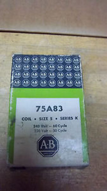 New OLD Stock 75A83 240 Volt  coil for Allen Bradley 75A83             163E